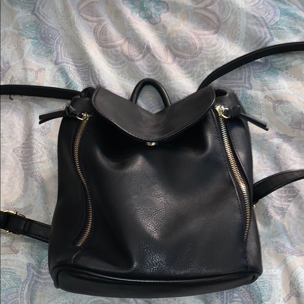 Leather back pack